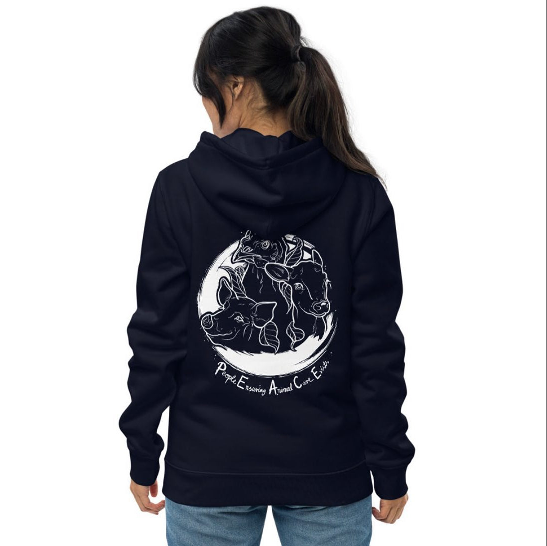 P.E.A.C.E Farm Sanctuary Logo Hoodie