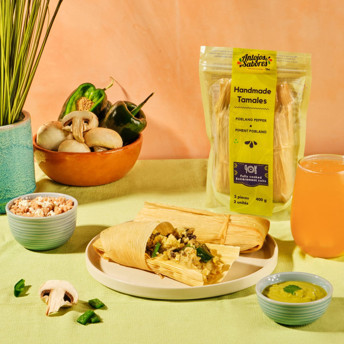 Tamales au piment Poblano Antojos y Sabores - 310 g
