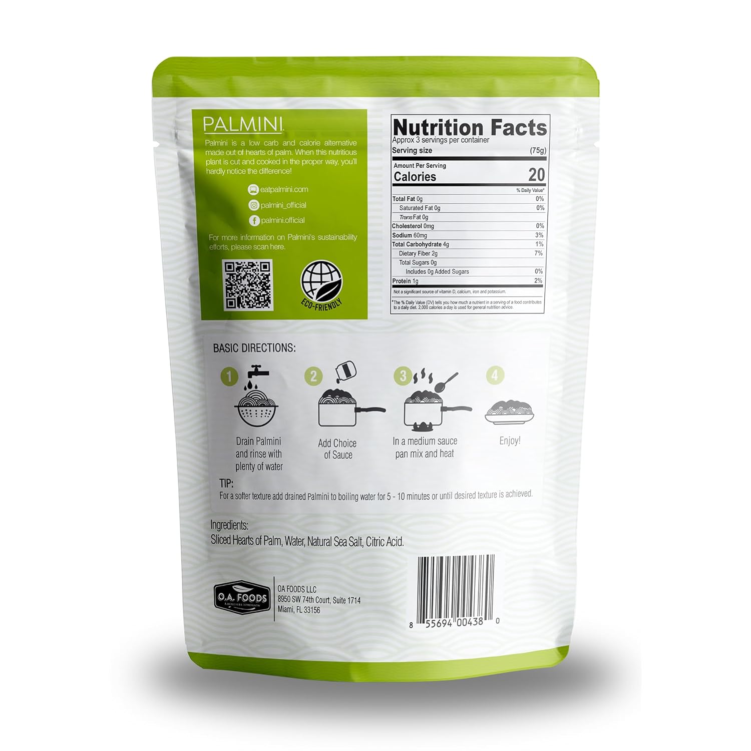 Palmini Hearts of Palm Linguine - 227g