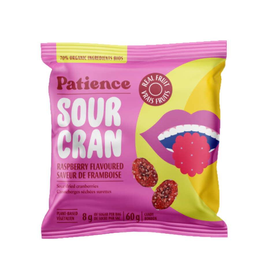 Patience & Co SourCran Sour Raspberry Cranberries - 60g