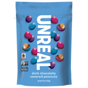 Gemmes de cacahuètes enrobées de bonbons au chocolat noir Unreal - 142g
