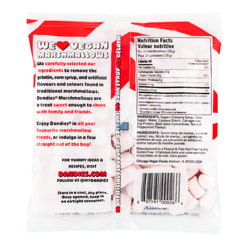 Dandies Peppermint Mini Marshmallows - 142g
