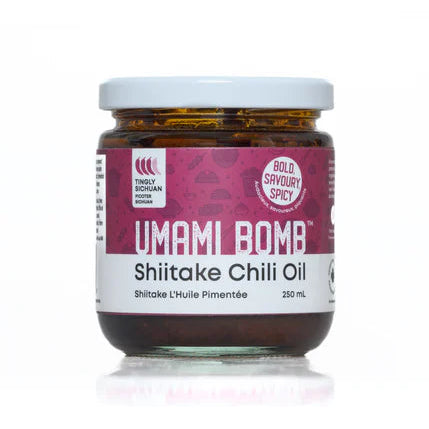 Vumami Foods Huile de piment moyen Umami Bomb Shiitake - 250 ml