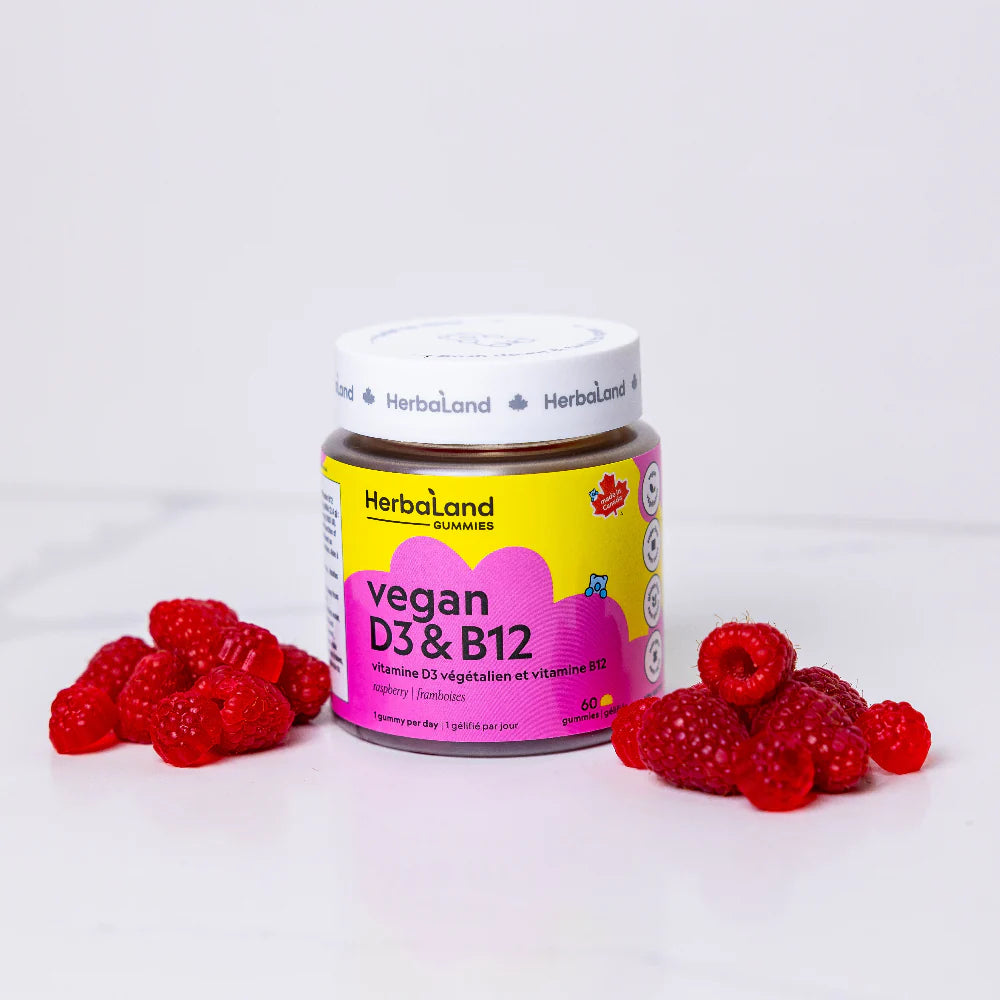 Herbaland Vegan D3 & B12 - 60 Gummies
