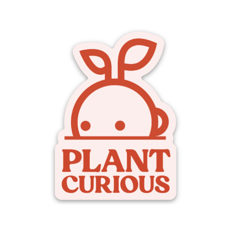 Plant Curious Logo Sticker