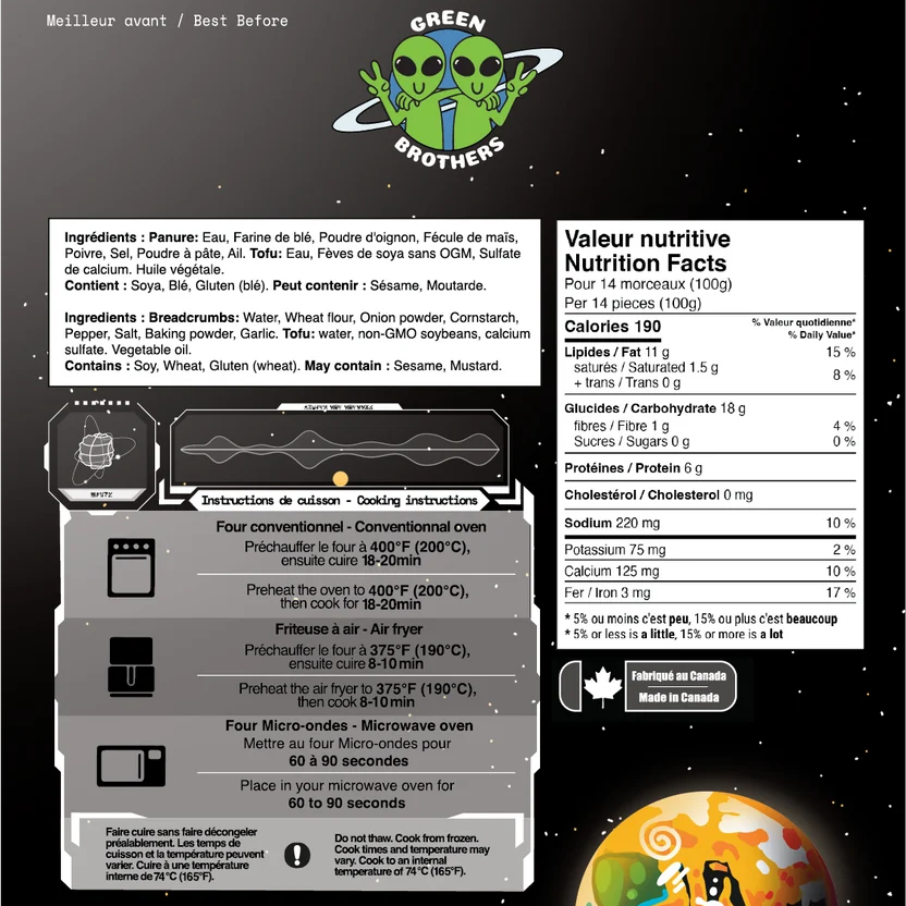 Green Brothers Popcorn Tofu - 360g