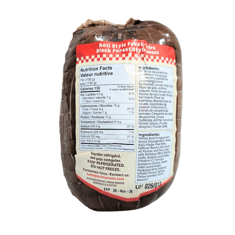 Prime Roots Black Forest Style Roast Deli Chub - 1025g
