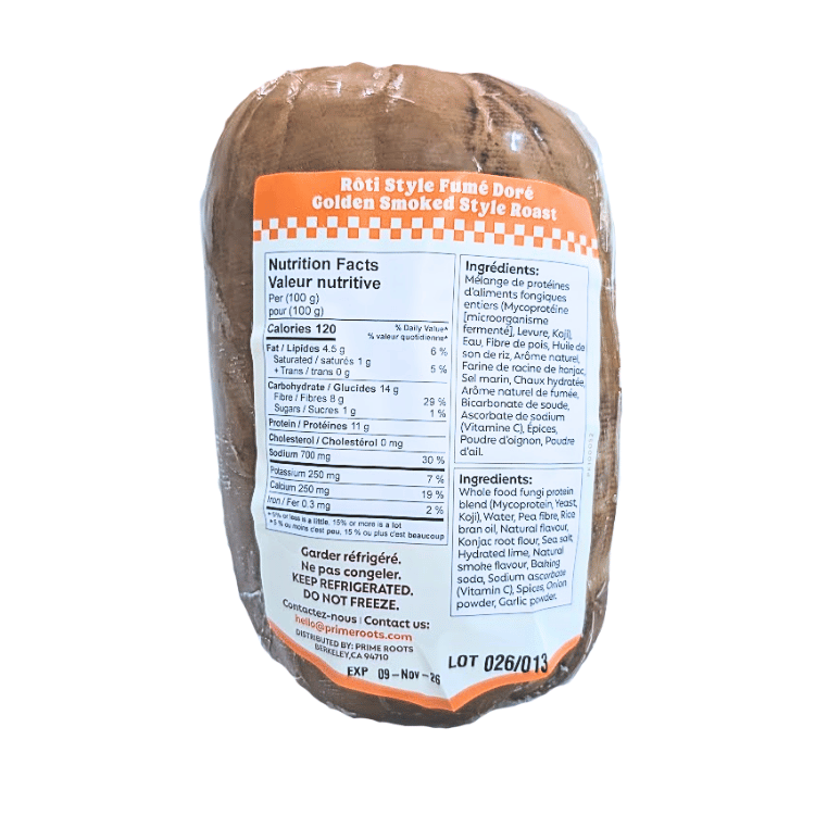 Prime Roots Golden Smoked Style Roast Deli Chub - 1025g