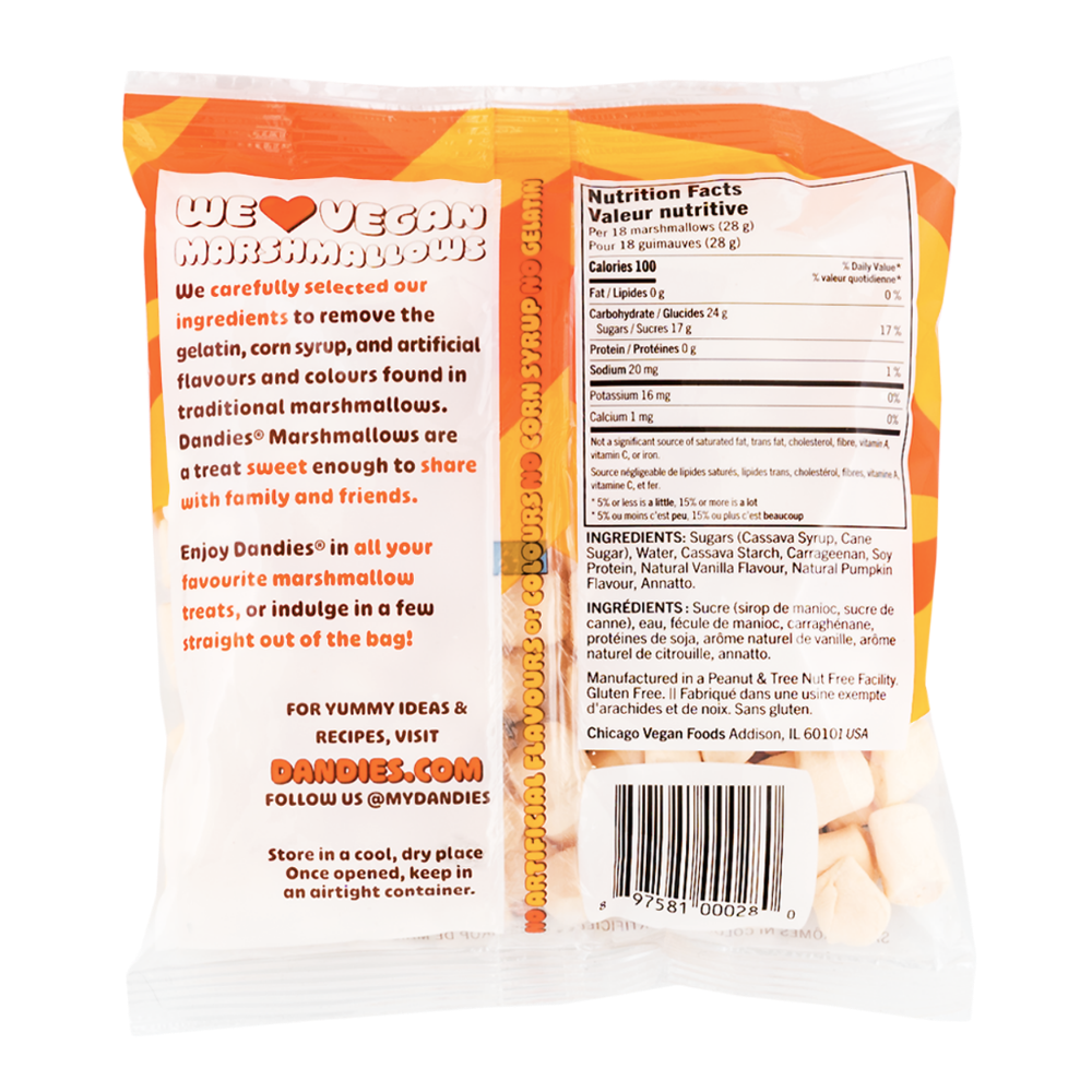 Dandies Pumpkin Spice Mini Marshmallows - 142g