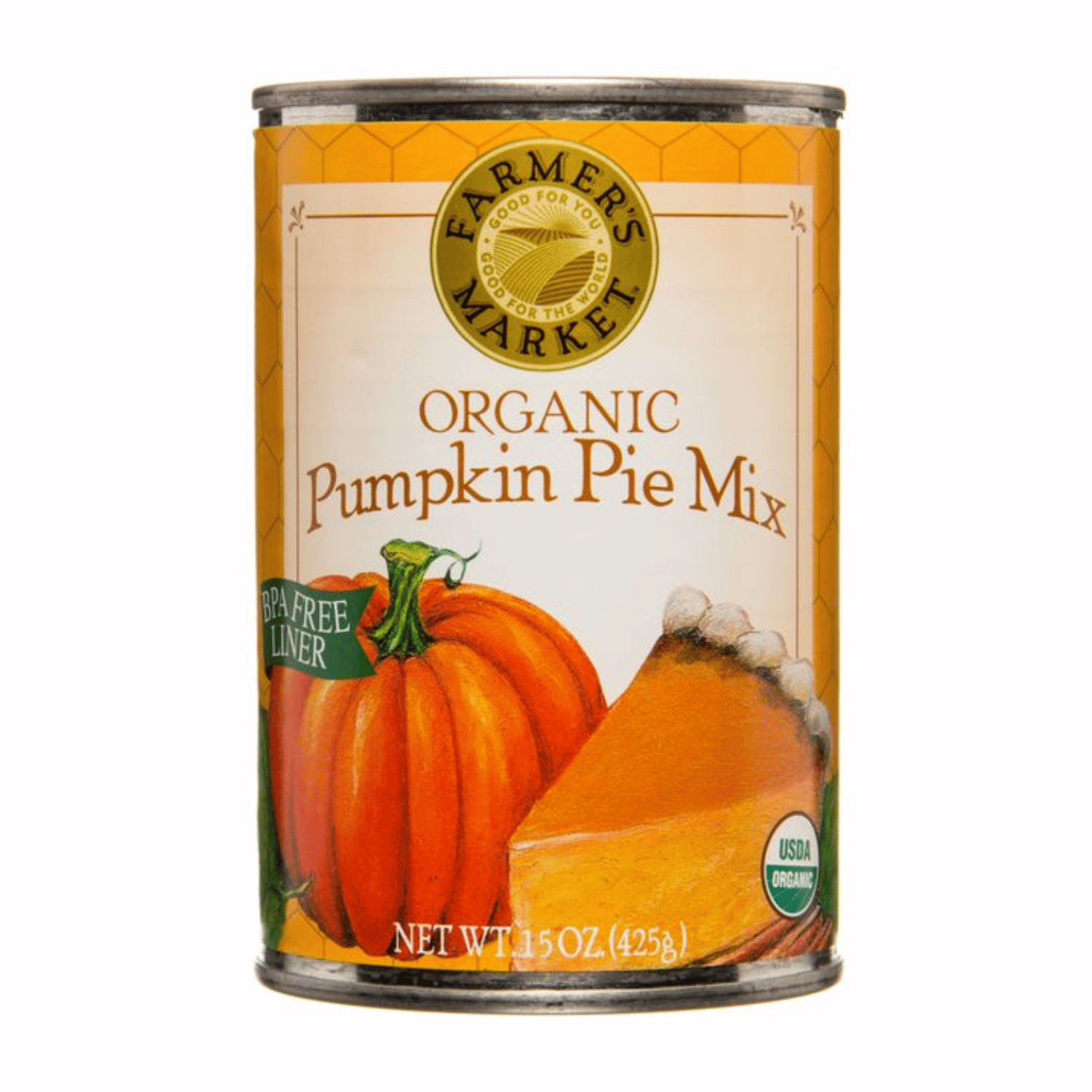 Mélange de tarte à la citrouille biologique Farmer's Market - 398 ml
