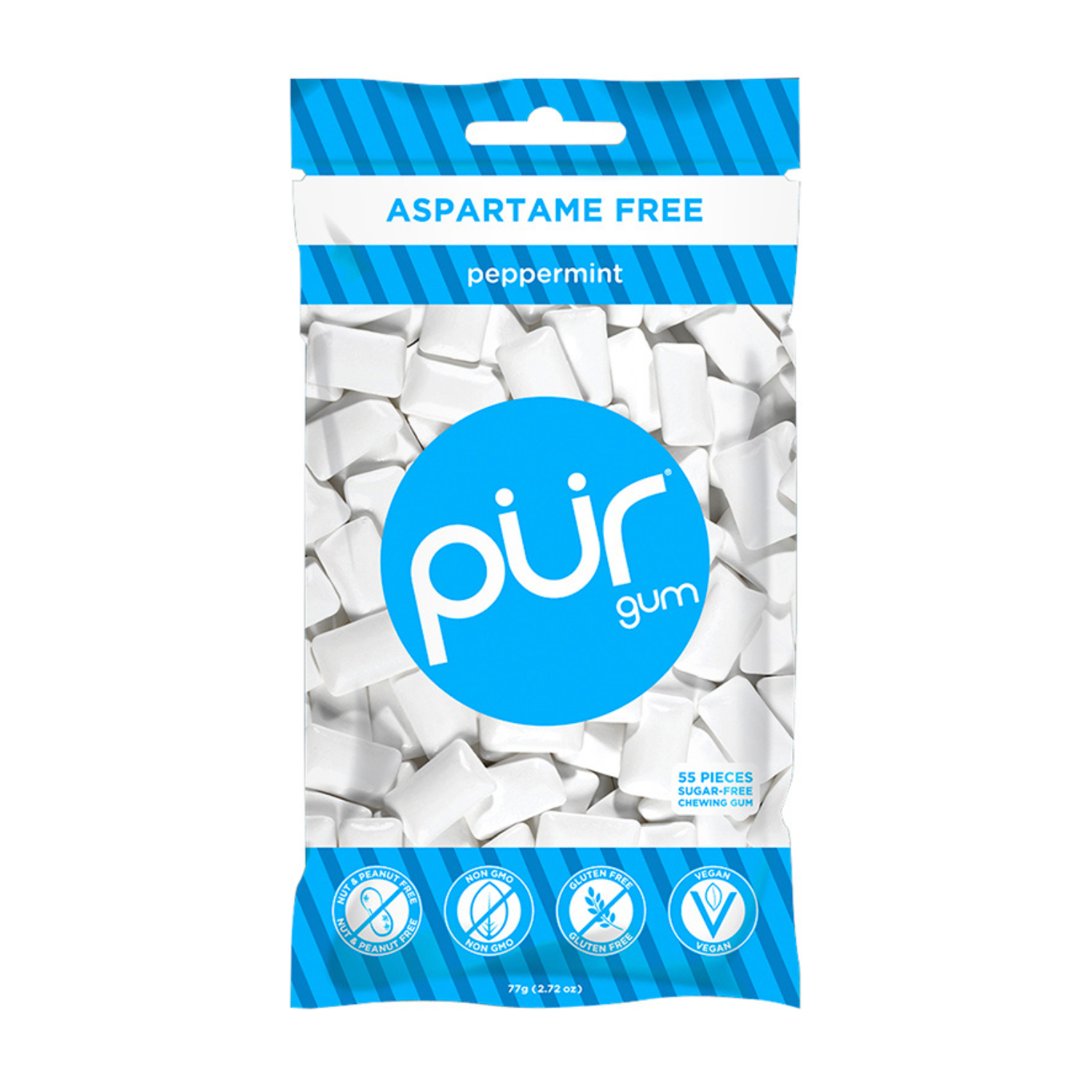 Pur Peppermint Gum - 77g