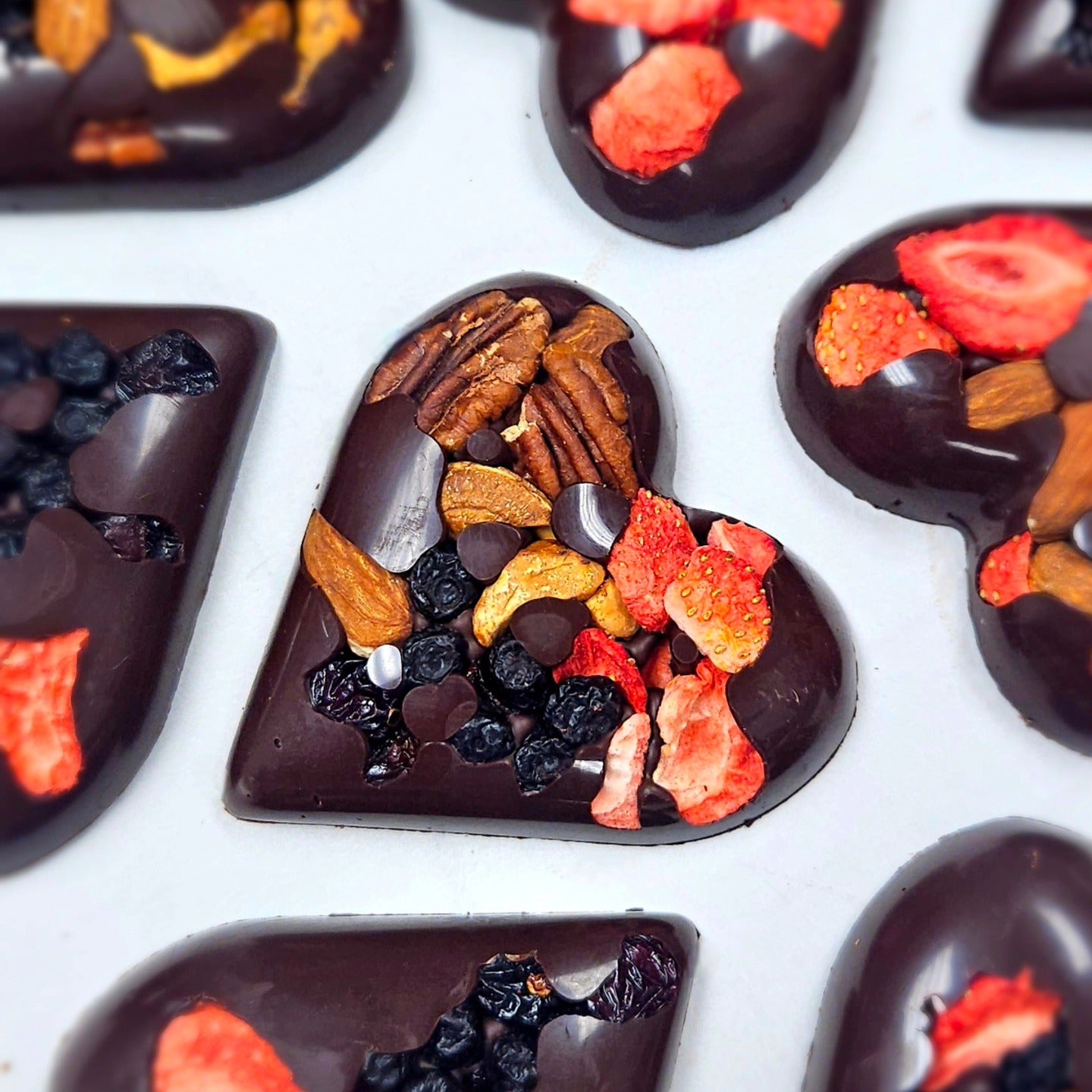 Pure Lovin' Dark Chocolate Fruit & Nut Heart - 60g