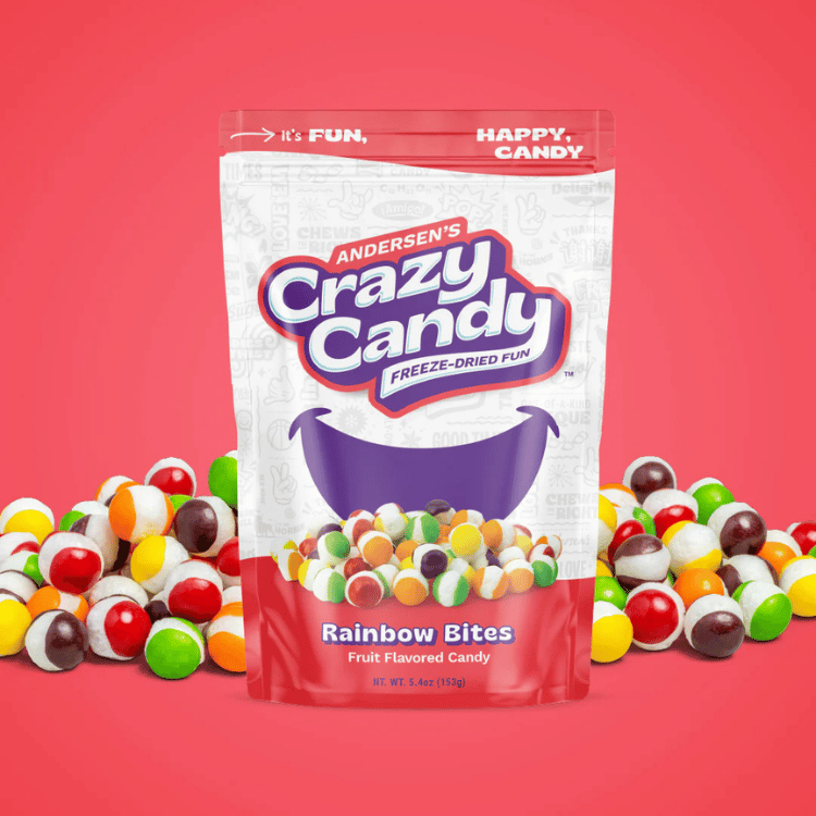 Andersen's Crazy Candy Rainbow Bites - 144.6g