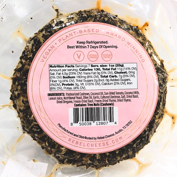 Rebel Cheese Tomato and Herb Fromage - 198g