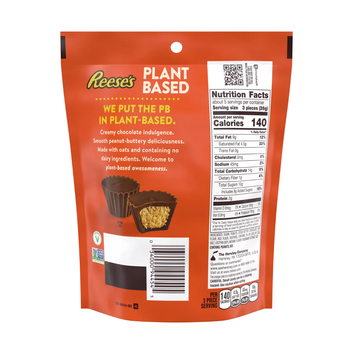 Reese's Plant-Based Peanut Butter Cup Minis -127g