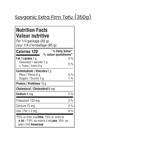 Tofu Extra-Ferme Bio Soyganic - 350g