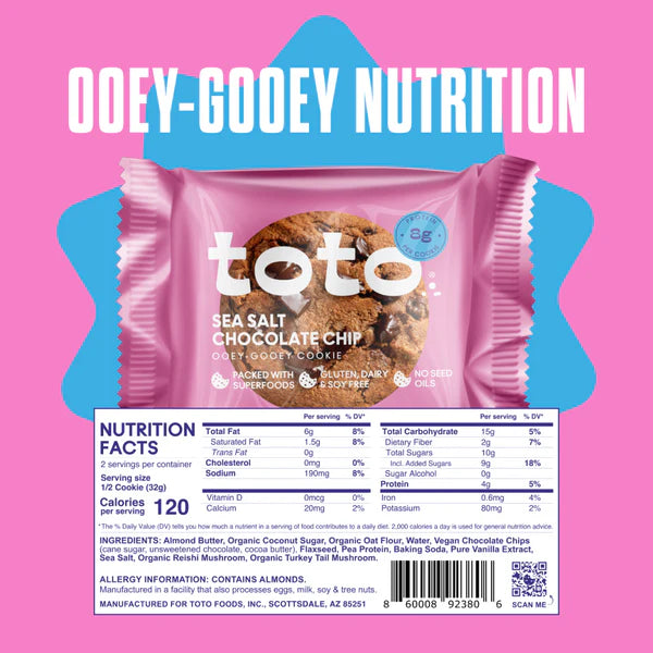 Toto Sea Salt Chocolate Chip Cookie - 64g