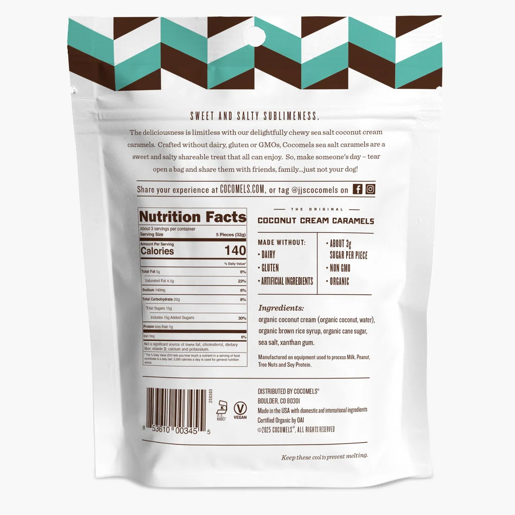 Cocomels Sea Salt Coconut Cream Caramels - 99g