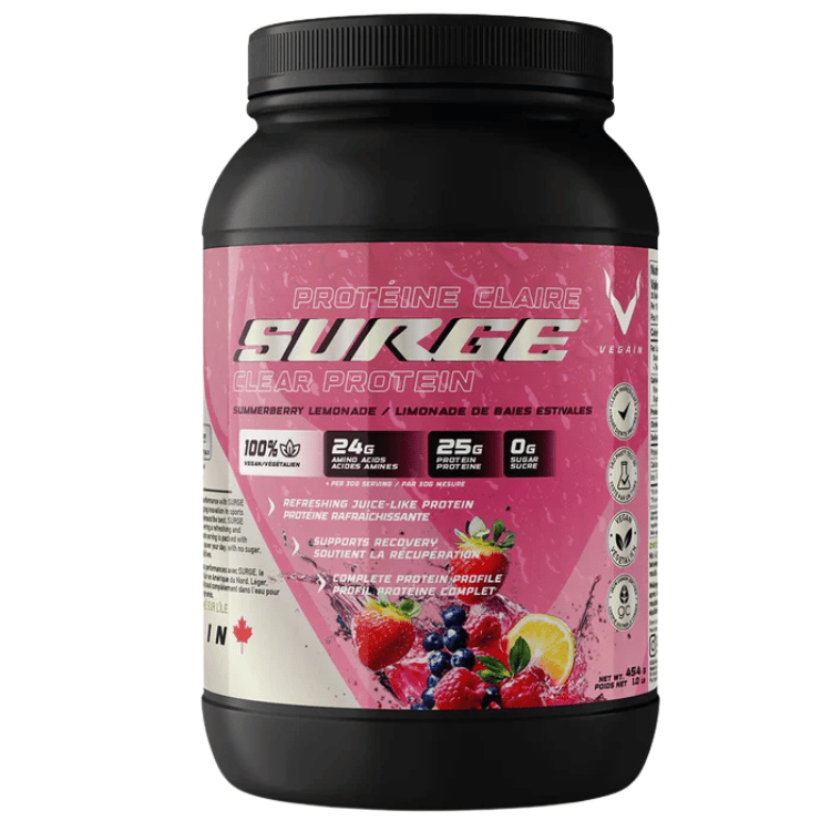 Vegain SummerBerry Lemonade Surge Clear Protein Powder - 454g