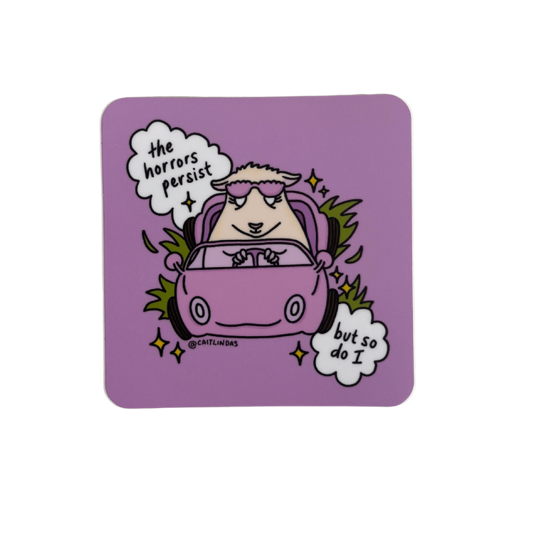 Sad Shoppe 'The Horrors Persist' Sticker