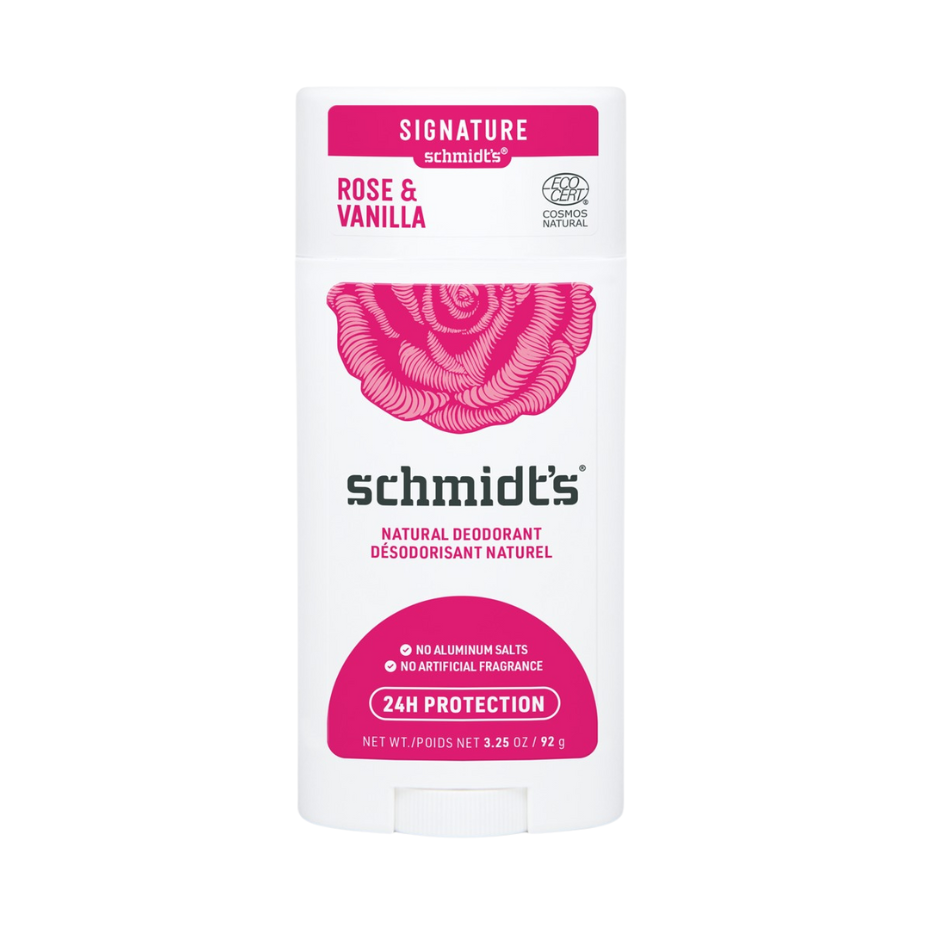 Schmidt's Rose & Vanilla Deodorant Stick - 75g