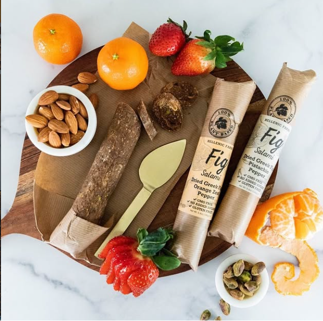 Hellenic Farms Pistachio and Pepper Fig Salami - 180g