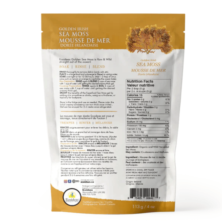 Ecoideas Golden Irish Sea Moss - 57g