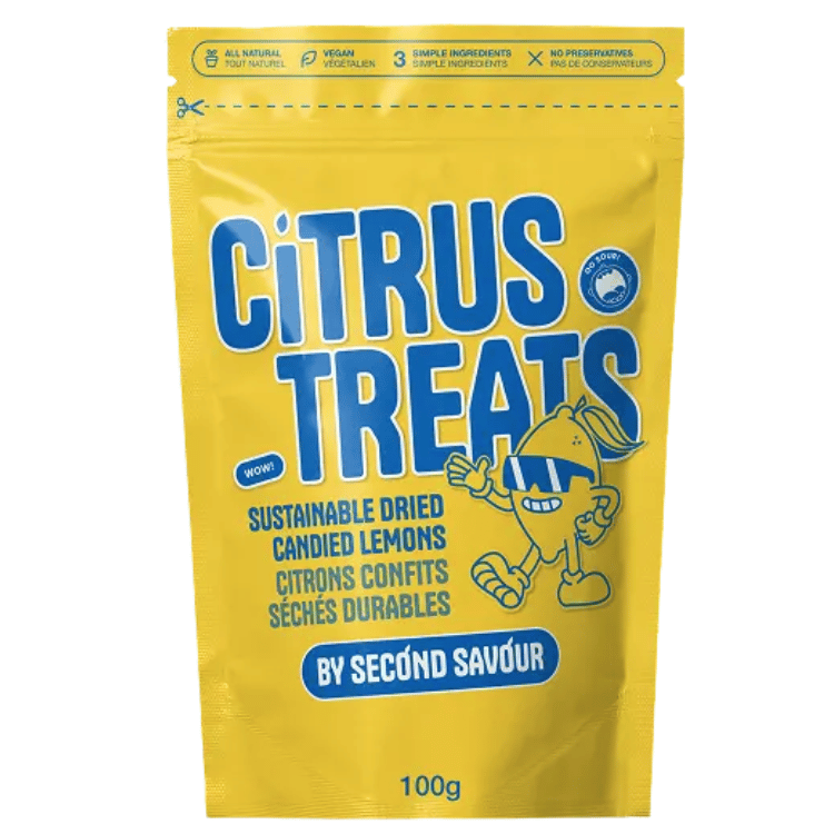 Second Savour Candied Lemon Citrus Treats - 100g