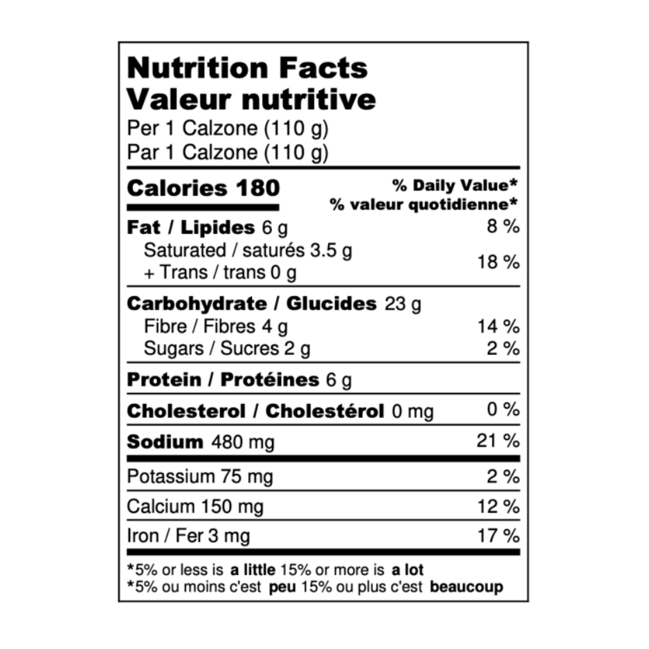 Situ's Kitchen Supreme Calzone - 110g