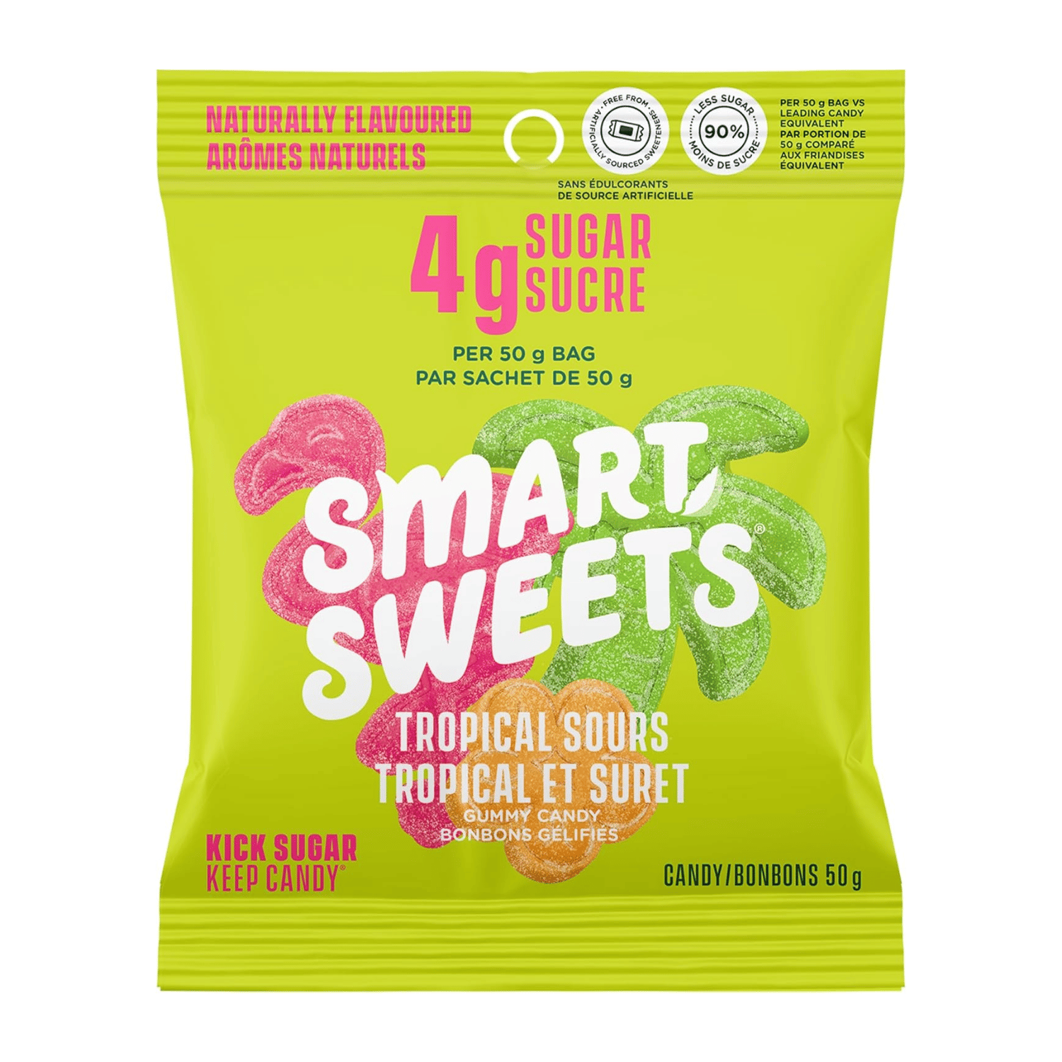 Smart Sweets Tropical Sours Gummies - 50g