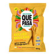Que Pasa Rolled Tortilla Chips Spicy Queso - 184g