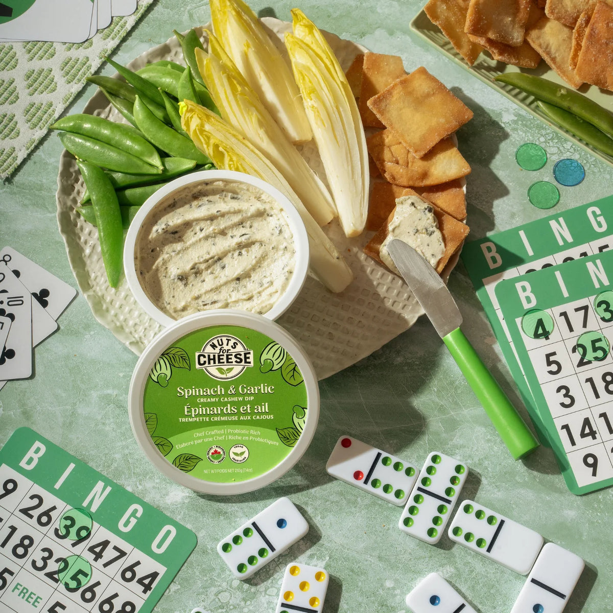 Nuts For Cheese Spinach & Garlic Cashew Dip - 210g