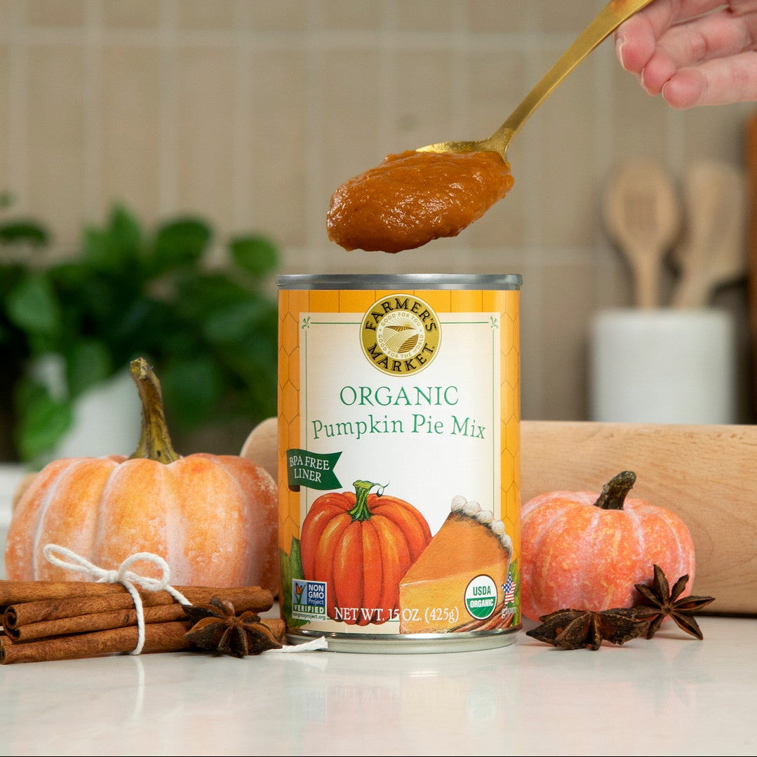 Mélange de tarte à la citrouille biologique Farmer's Market - 398 ml