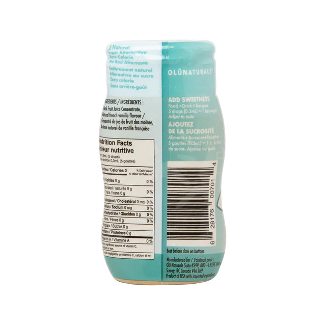 Sweet Monk French Vanilla Liquid Monk Fruit Sweetener - 50ml