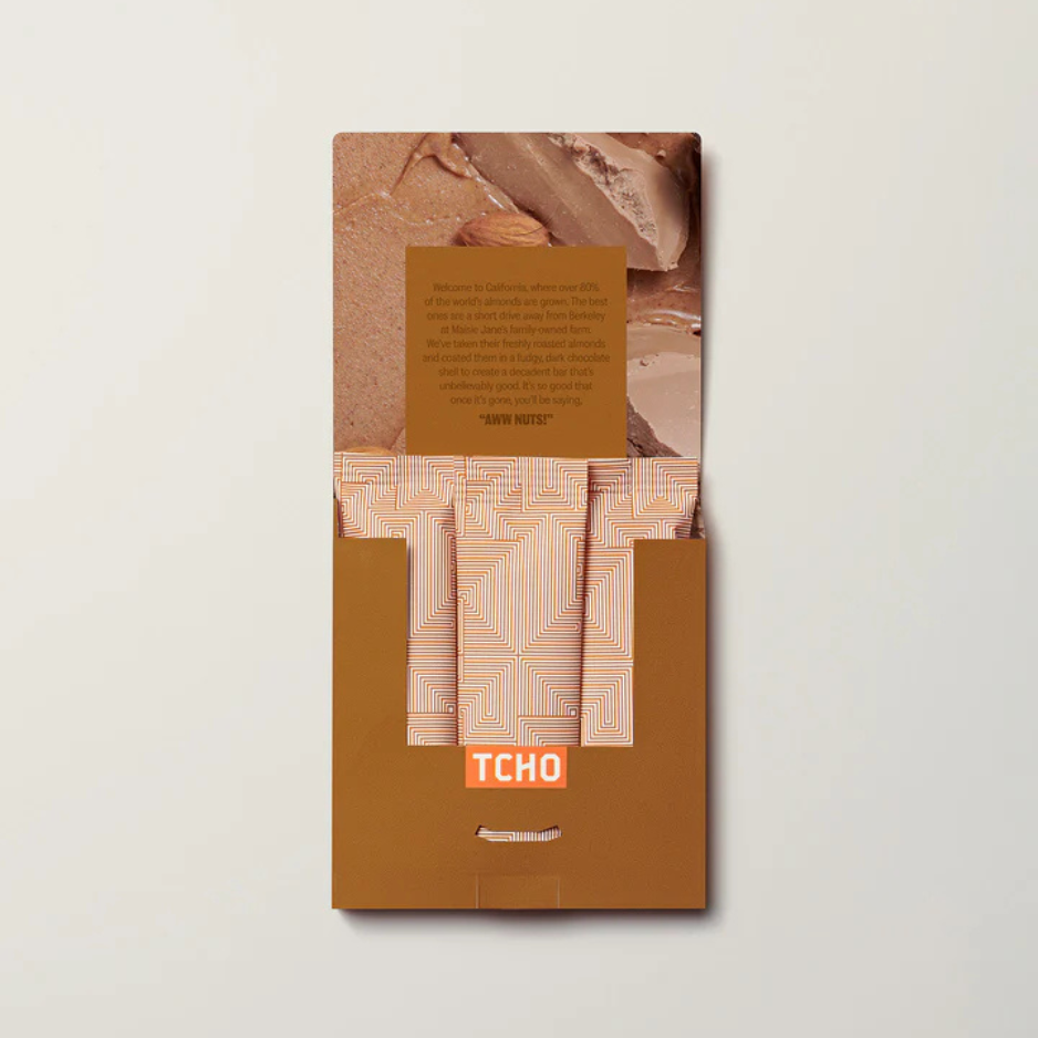 TCHO Aww Nuts! Almond Filled Dark Chocolate - 70g