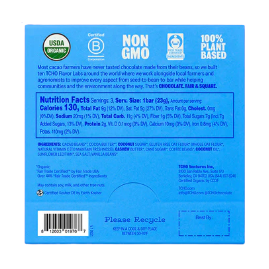 TCHO Choco Latte Oat Milk Chocolate - 70g