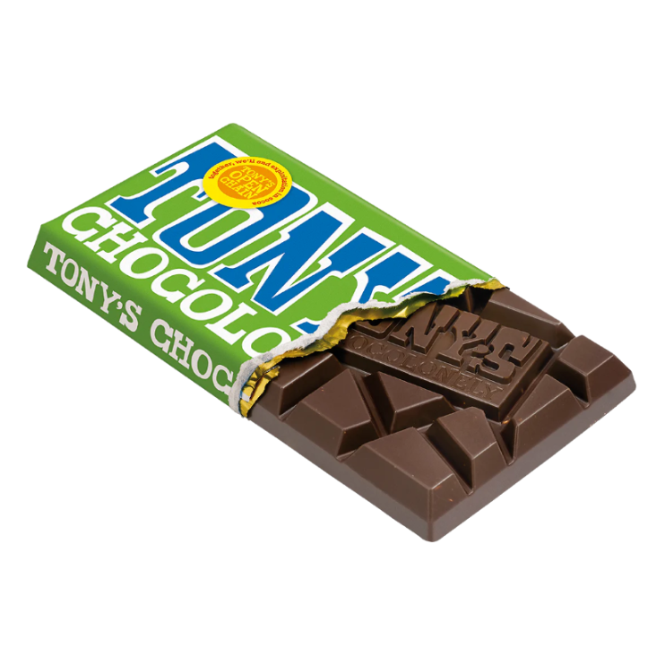 Tony's Chocolonely 51% Dark Almond Sea Salt Chocolate Bar - 180g