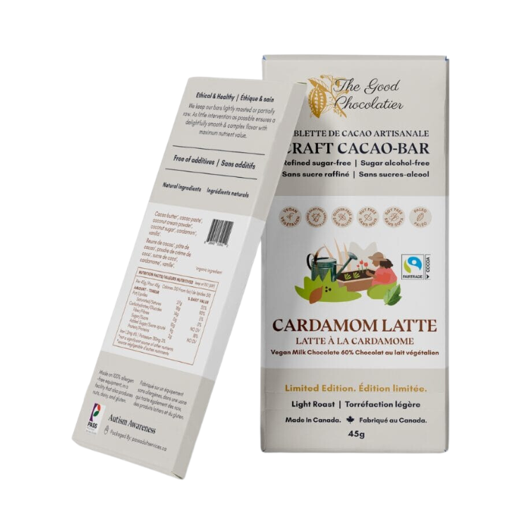 The Good Chocolatier Cardamom Latte Milk Chocolate - 45g