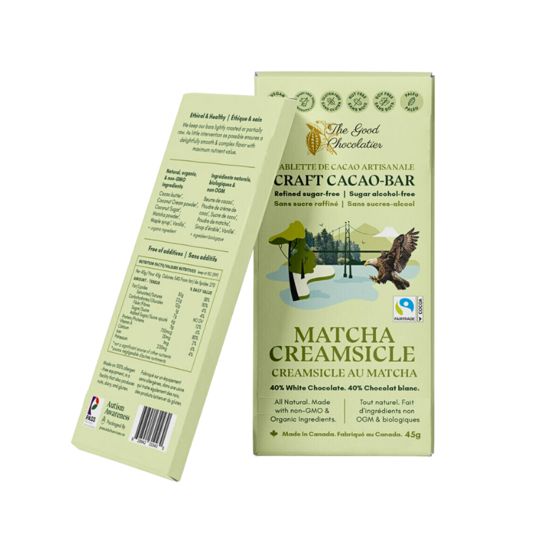 The Good Chocolatier Matcha Creamsicle White Chocolate - 45g