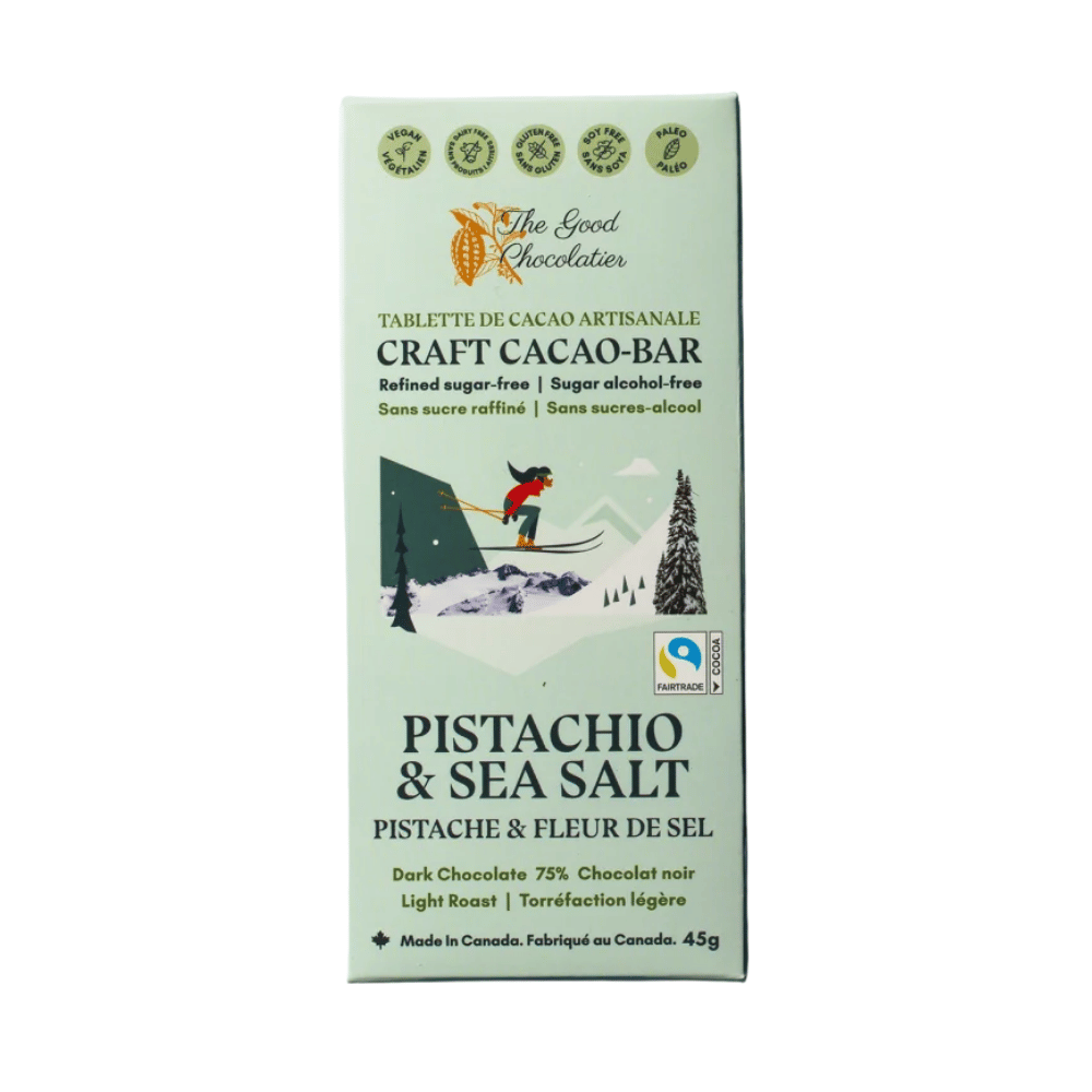The Good Chocolatier Pistachio & Sea Salt Dark Chocolate - 45g