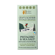 The Good Chocolatier Pistachio & Sea Salt Dark Chocolate - 45g