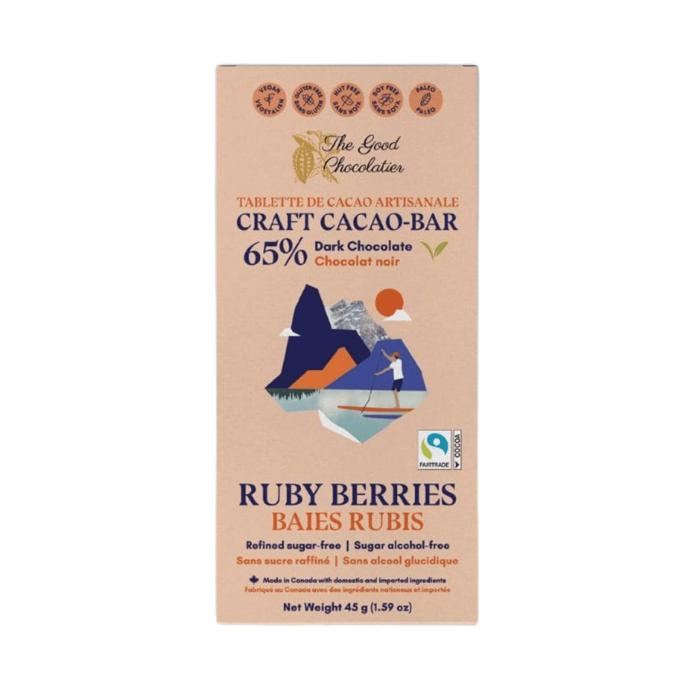 The Good Chocolatier Ruby Berries 65% Chocolate - 45g