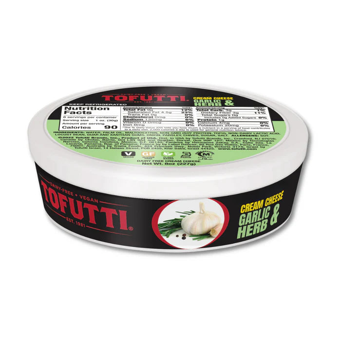 Tofutti Garlic and Herb Better Than Cream Cheese - 227g