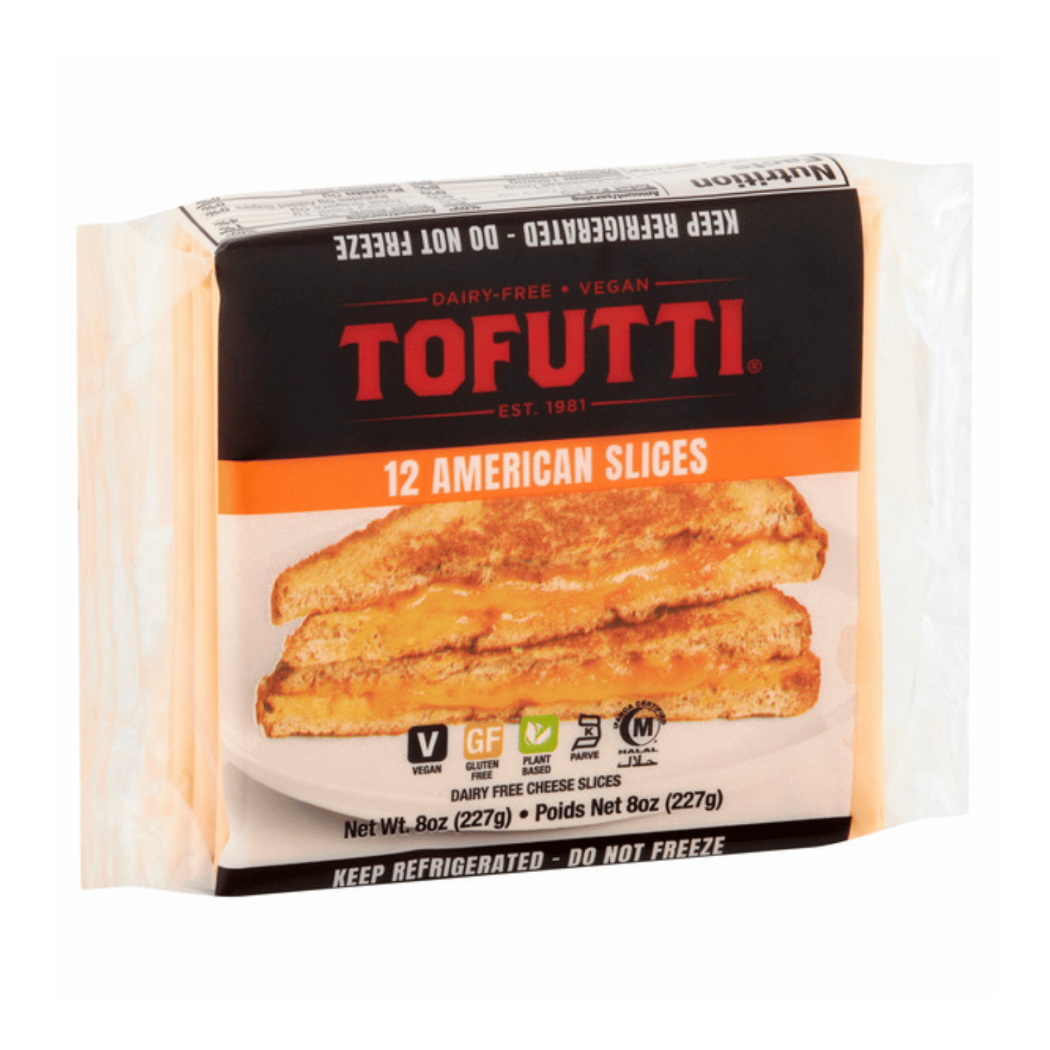 Tofutti 12 American Cheese Slices - 227g