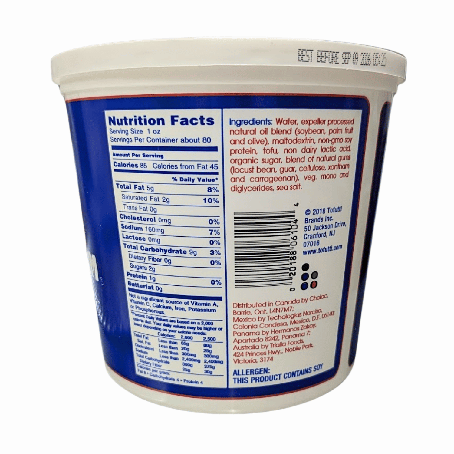 Tofutti meilleur que la crème sure - 2,27 kg