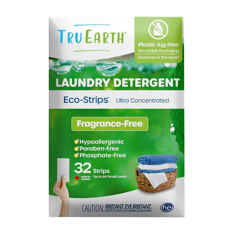 Tru Earth Fragrance-Free Laundry Eco-Strips - 32 Loads