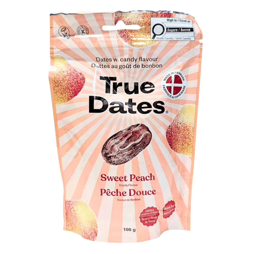 Dattes aromatisées à la pêche True Dates - 100 g