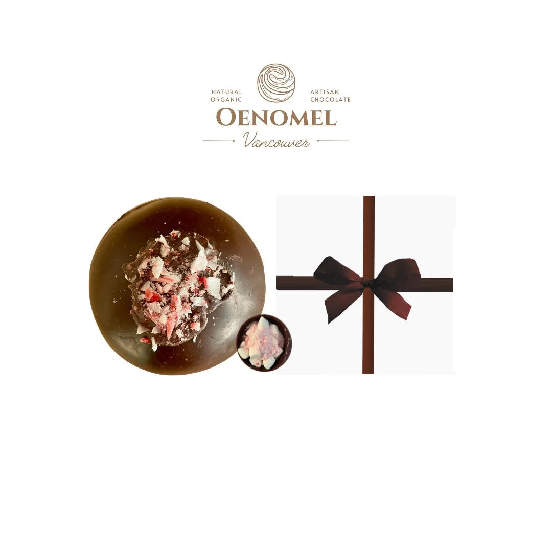 Bombe de chocolat chaud au sucre d'orge et à la menthe poivrée Oenomel - 60g