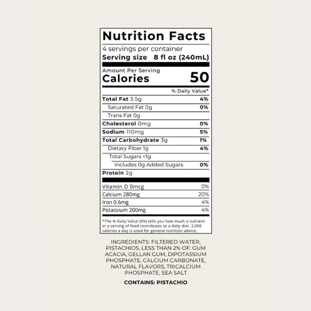 Táche Unsweetened Original Pistachio Milk - 946ml