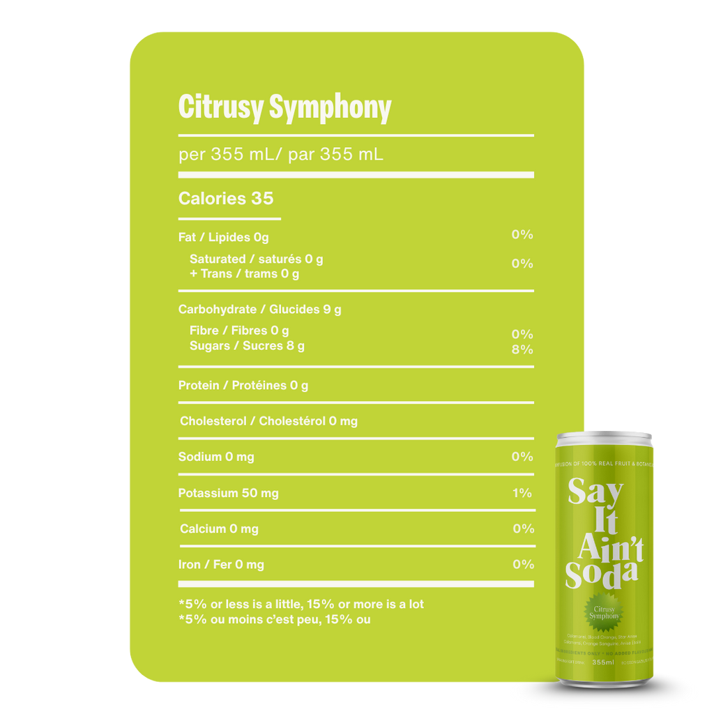 Say It Ain't Soda Citrusy Symphony - 355ml